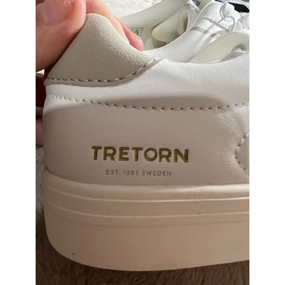 Tretorn Womens Serve Sneakers White/Grey Size 9 Memory Foam Footbed Durable Ligh